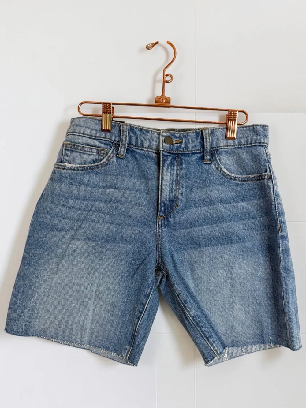 NWT Joe’s Jeans Easy Bermuda Shorts Ripley Blue Denim Mid Rise Jorts Size 27
